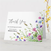 wildbloemen leugens uit de vallei Dank je wel Kaart (Gele Bloem)