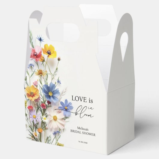 Wildbloemen Liefde in het Vrijgezellenfeest Bloom Bedankdoosjes (Geopend)