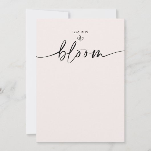 Wildbloemen Liefde in het Vrijgezellenfeest Bloom Kaart (Achterkant)