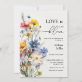 Wildbloemen Liefde in het Vrijgezellenfeest Bloom Kaart (Voorkant)