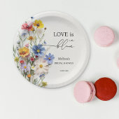 Wildbloemen Liefde in het Vrijgezellenfeest Bloom Papieren Bordje