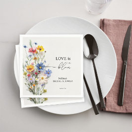 Wildbloemen Liefde in het Vrijgezellenfeest Bloom Servet