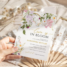 Wildbloemen Love is in Bloom Shower Invitation