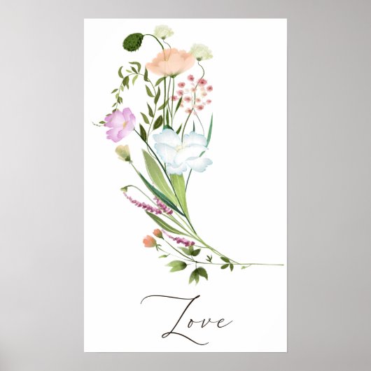 Wildbloemen Love Poster (Voorkant)