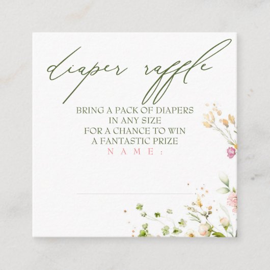 Wildbloemen luifel Raffle Informatiekaartje (Voorkant)