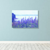 Wildbloemen Maine Lupine Bloemen Canvas Afdruk (Insitu (Houten vloer))