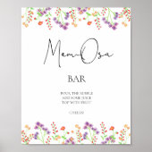 Wildbloemen \ Mam-osa bar Poster (Voorkant)