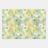 Wildbloemen Meadow Summer Foliage Boho Modern Inpakpapier Vel (Voorkant)