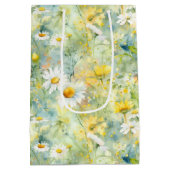 Wildbloemen Meadow Summer Foliage Boho Modern Medium Cadeauzakje (Achterkant)