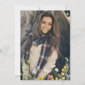 Wildbloemen Medical Logo Invitation Greenery Kaart (Achterkant)