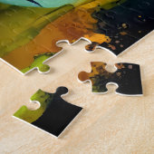 Wildbloemen met Bijbel Verse Puzzel Legpuzzel (Zijkant)