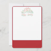 Wildbloemen met Happy Birthday-kaart Kaart (Achterkant)