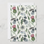 Wildbloemen Moderne Bridal Shower Invitations Kaart (Achterkant)