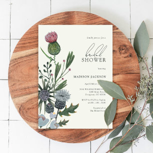Wildbloemen Moderne Bridal Shower Invitations Kaart