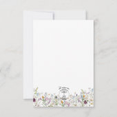 Wildbloemen Monogram Weddenschap Save The Date (Achterkant)