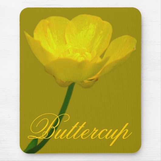 Wildbloemen Mousepad Buttercup Computer Gifts Muismat (Voorkant)