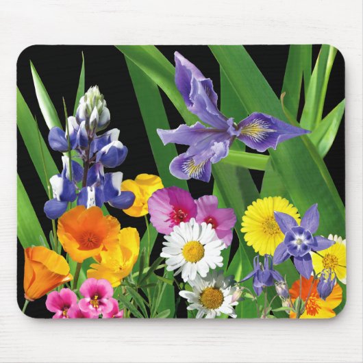Wildbloemen Mousepad Muismat (Voorkant)