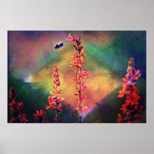 Wildbloemen N Bee Autumn Diamond Poster