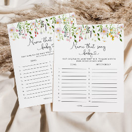 Wildbloemen Naam dat baby shower spel