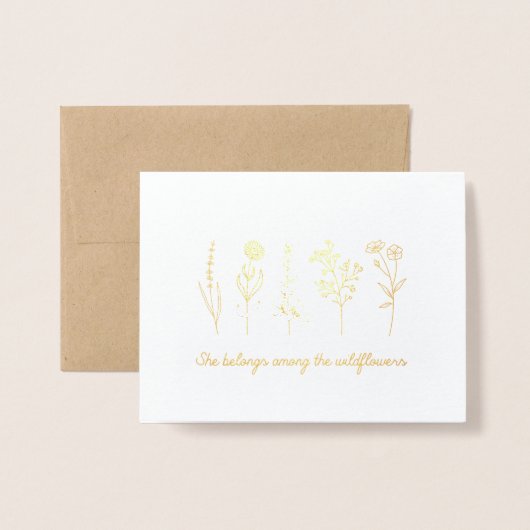 Wildbloemen Notitie Kaart (Voorkant met envelop)