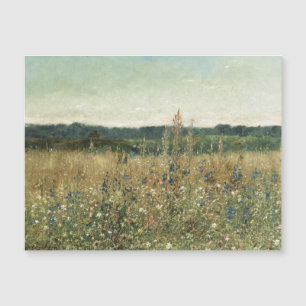 Wildbloemen. Olieverf op doek. weide