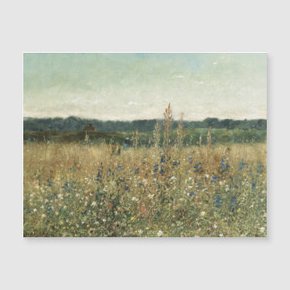 Wildbloemen. Olieverf op doek. weide