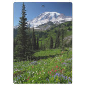 Wildbloemen op de berg Rainier Klembord (Achterkant)