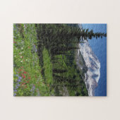 Wildbloemen op de berg Rainier Legpuzzel (Horizontaal)