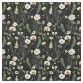 Wildbloemen op Donker Stof (Swatch)