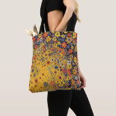 Wildbloemen op gele achtergrond tote bag (Dichtbij)
