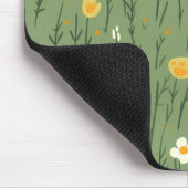 Wildbloemen op groen muismat (Hoek)