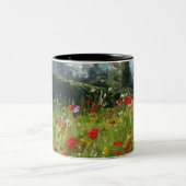 Wildbloemen op het Castle Wentworth, Yorkshire - M Tweekleurige Koffiemok (Center)