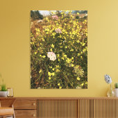 Wildbloemen op Kaapse Blanco, oregon Coast Canvas Afdruk (Insitu (Woonkamer))