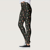 Wildbloemen op zwart leggings (Links)