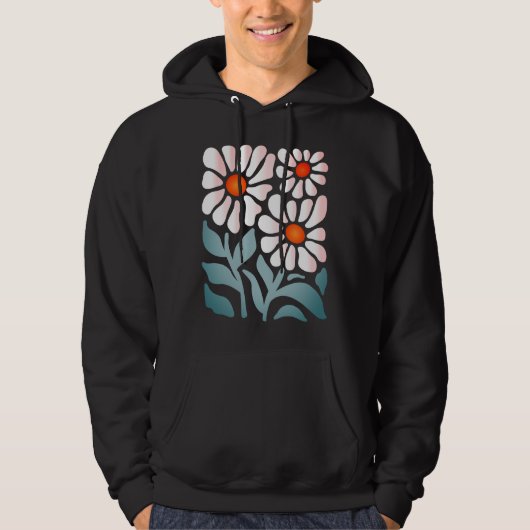 Wildbloemen Oversized Floral Boho Gift bloem Hoodie (Voorkant)