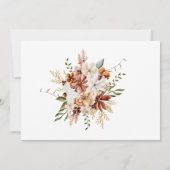 Wildbloemen Paar douche vlinder Kaart (Achterkant)