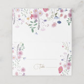 Wildbloemen plaats kaart plaatskaartje (Buitenkant ongevouwen)