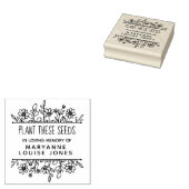 Wildbloemen Plant Zaden met de hand Rubberstempel (Gestempeld)