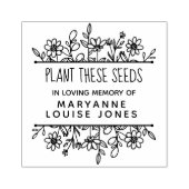 Wildbloemen Plant Zaden met de hand Rubberstempel (Afrduk)