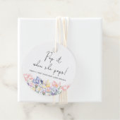 Wildbloemen Poppen het als ze poppen baby shower Bedankjes Labels (In situ)
