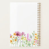  Wildbloemen Positiviteitscijfer Gepersonaliseerd Planner (Achterkant)