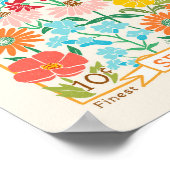 Wildbloemen Poster voor zaaizaad (Hoek)