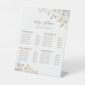 Wildbloemen Prijslijst Pedestal Sign Reclamebord Met Voetstuk (Voorkant)
