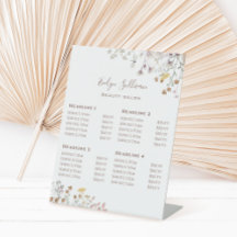 Wildbloemen Prijslijst Pedestal Sign