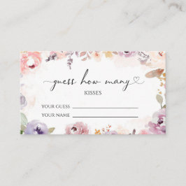 Wildbloemen raden hoeveel kisses brudal game informatiekaartje