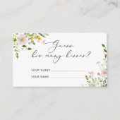 Wildbloemen raden hoeveel kisses brudal game informatiekaartje (Voorkant)