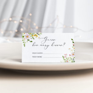 Wildbloemen raden hoeveel kisses brudal game informatiekaartje