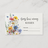 Wildbloemen raden hoeveel kisses brudal game informatiekaartje (Voorkant)