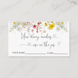 Wildbloemen raden hoeveel Snoepjes omheining Kaart