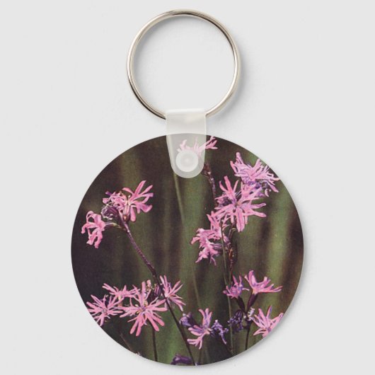 Wildbloemen: Ragged Robin Sleutelhanger (Voorkant)